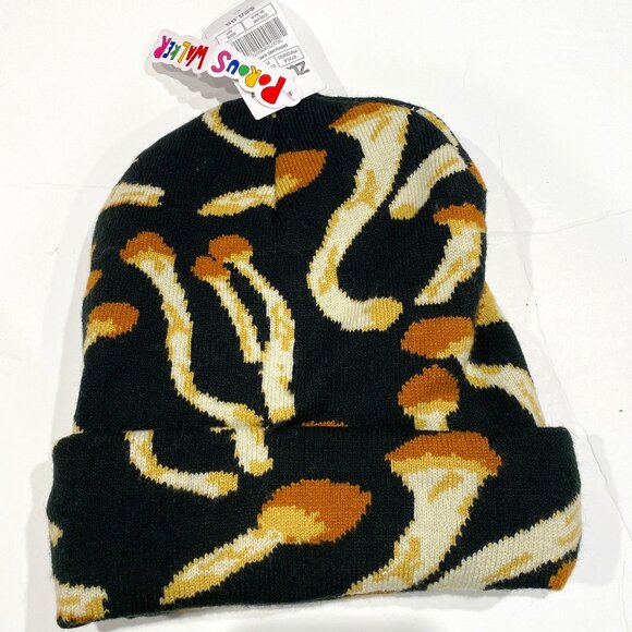 Zumiez Other - Zumiez Black and Brown Mushroom Beanie